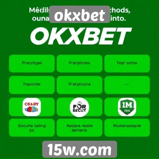 Métodos de pagamento aceitos no okxbet